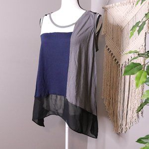 Lane Bryant Color block Sleeveless Tank Blouse